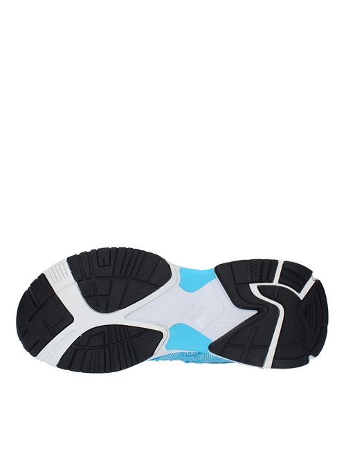 Sneakers modello RACE in tessuto ASH | RACE STRASS FRAYING SATINTURQUOISE